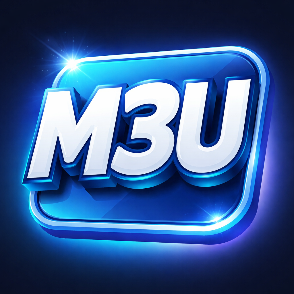 Vibrant 3D M3U logo